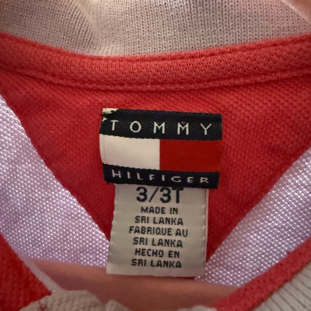 2 Tommy Hilfiger Kids Polos – Stripes & Lavender (Sizes 24M & 3T) - Picture 3 of 15